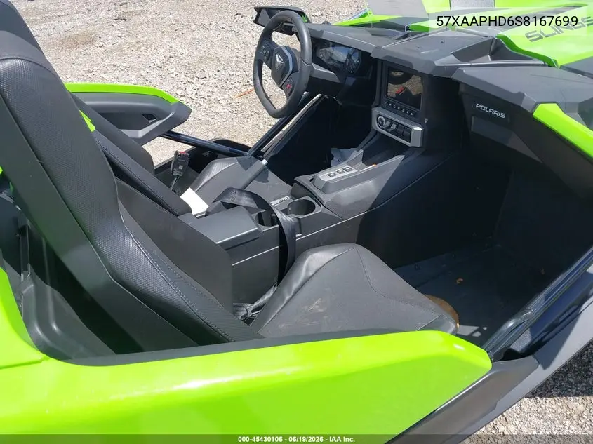 2025 Polaris Slingshot Sl VIN: 57XAAPHD6S8167699 Lot: 45430106