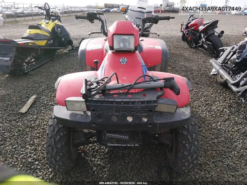 1999 Polaris Sportsman VIN: 4XACH33A9XA017449 Lot: 44642182