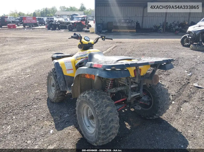 2004 Polaris Sportsman 600 VIN: 4XACH59A54A333865 Lot: 45310451