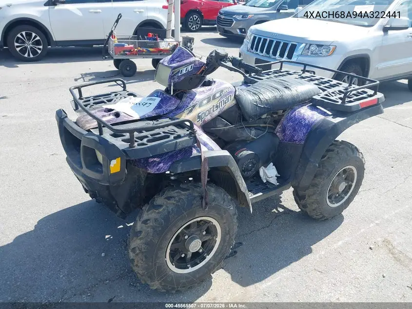 2004 Polaris Sportsman 700 VIN: 4XACH68A94A322441 Lot: 45565507