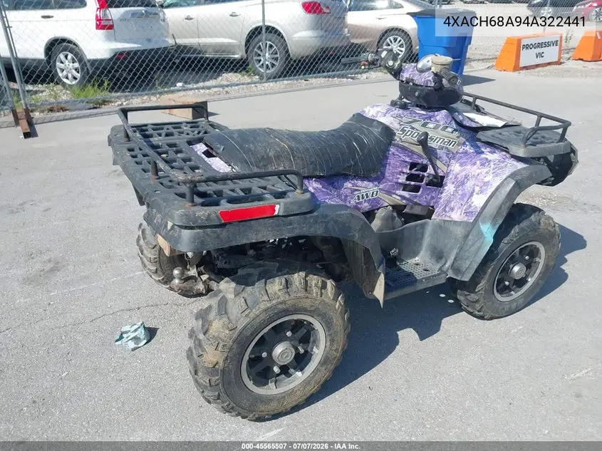 2004 Polaris Sportsman 700 VIN: 4XACH68A94A322441 Lot: 45565507