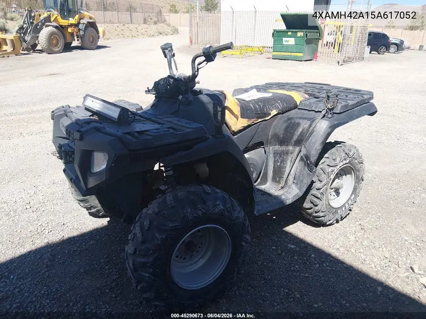 2005 Polaris Sportsman 400 VIN: 4XAMH42A15A617052 Lot: 45290673
