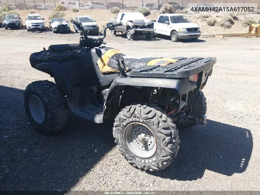 2005 Polaris Sportsman 400 VIN: 4XAMH42A15A617052 Lot: 45290673