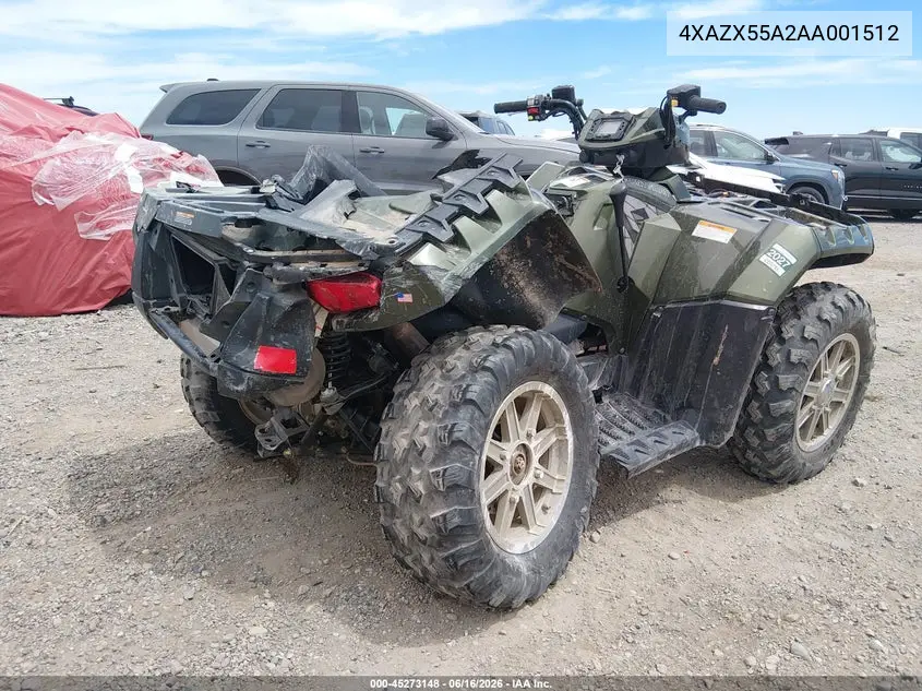 2010 Polaris Sportsman 550 Xp-Eps VIN: 4XAZX55A2AA001512 Lot: 45273148