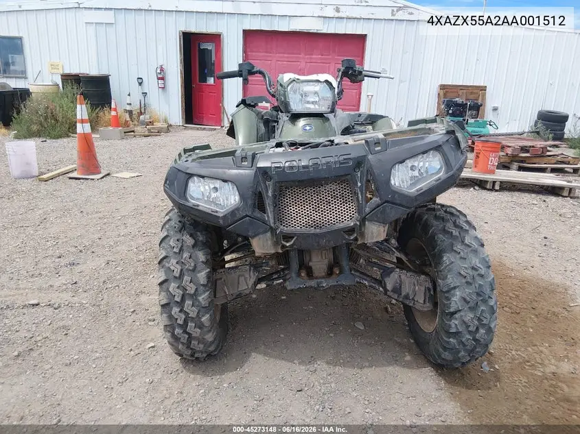 2010 Polaris Sportsman 550 Xp-Eps VIN: 4XAZX55A2AA001512 Lot: 45273148