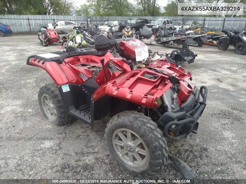 2011 Polaris Sportsman 550 Xp-Eps VIN: 4XAZX55AXBA329214 Lot: 24993520