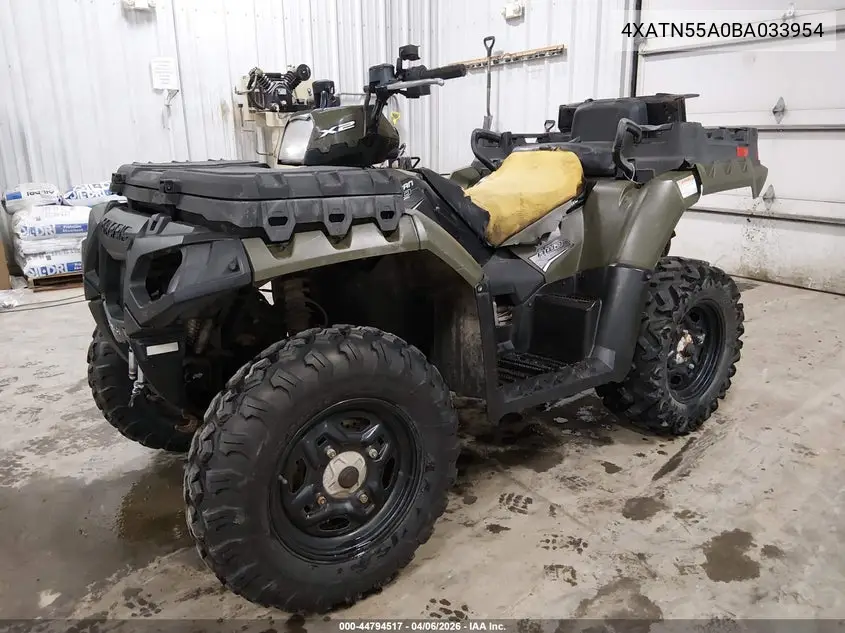 2011 Polaris Sportsman 550 Efi-X2 VIN: 4XATN55A0BA033954 Lot: 44794517
