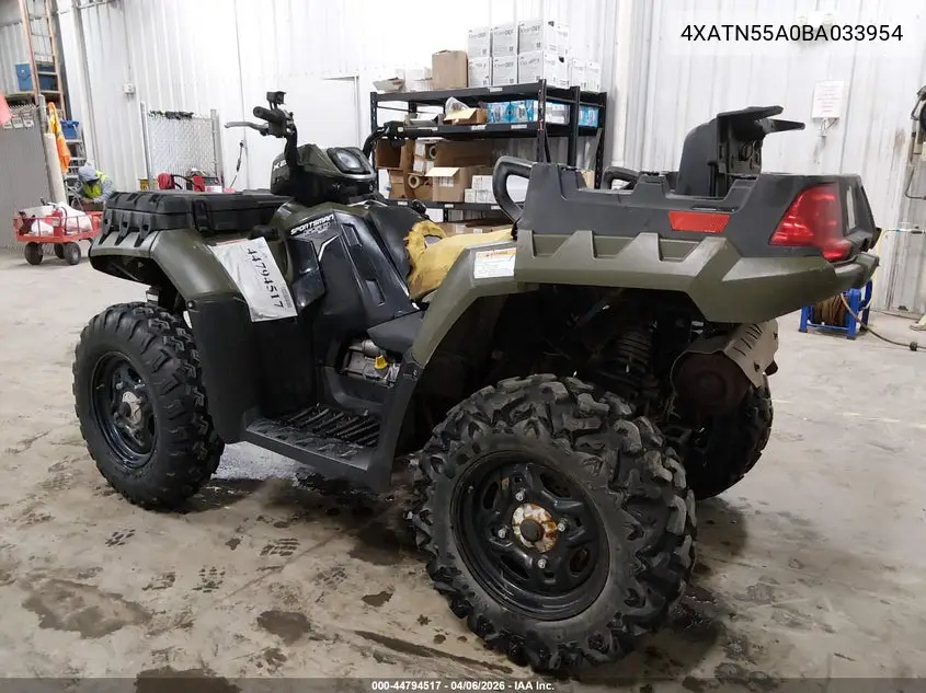 2011 Polaris Sportsman 550 Efi-X2 VIN: 4XATN55A0BA033954 Lot: 44794517