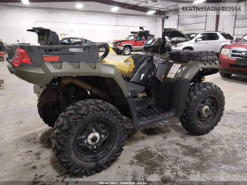 2011 Polaris Sportsman 550 Efi-X2 VIN: 4XATN55A0BA033954 Lot: 44794517