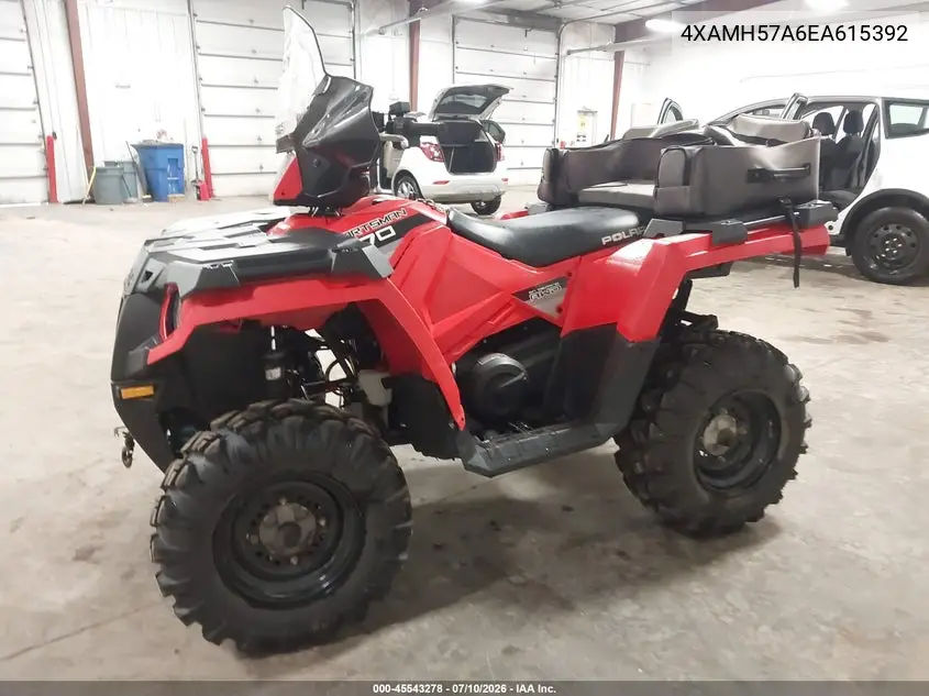 2014 Polaris Sportsman 570 VIN: 4XAMH57A6EA615392 Lot: 45543278