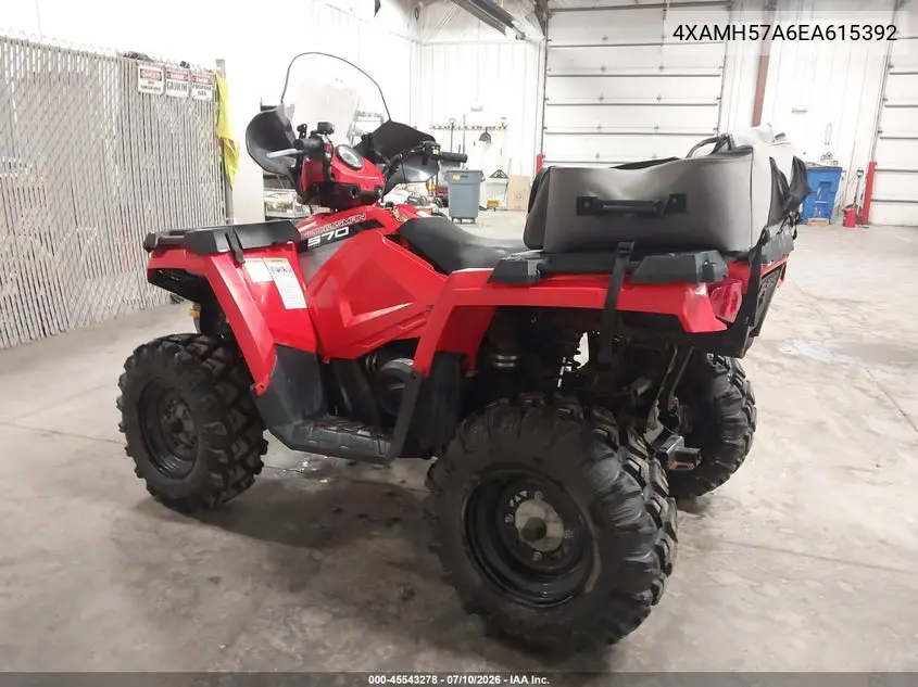 2014 Polaris Sportsman 570 VIN: 4XAMH57A6EA615392 Lot: 45543278