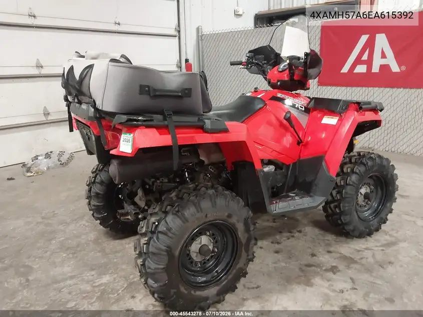 2014 Polaris Sportsman 570 VIN: 4XAMH57A6EA615392 Lot: 45543278