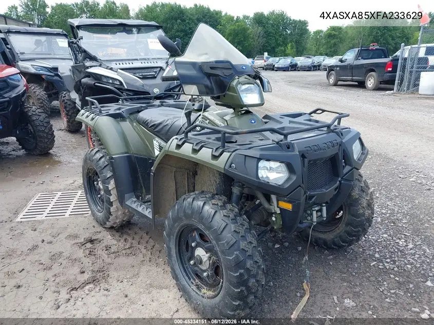 2015 Polaris Sportsman 850 VIN: 4XASXA85XFA233629 Lot: 45334151