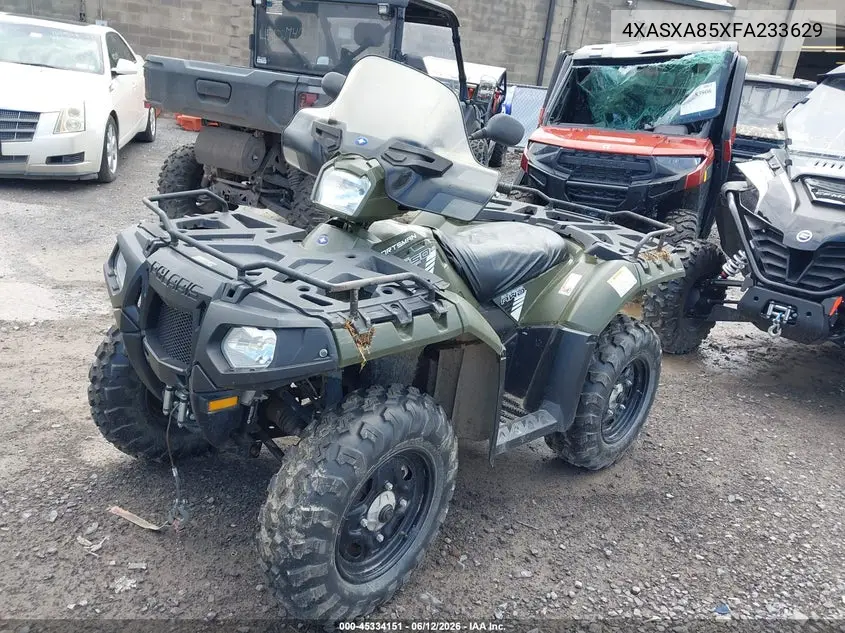 2015 Polaris Sportsman 850 VIN: 4XASXA85XFA233629 Lot: 45334151
