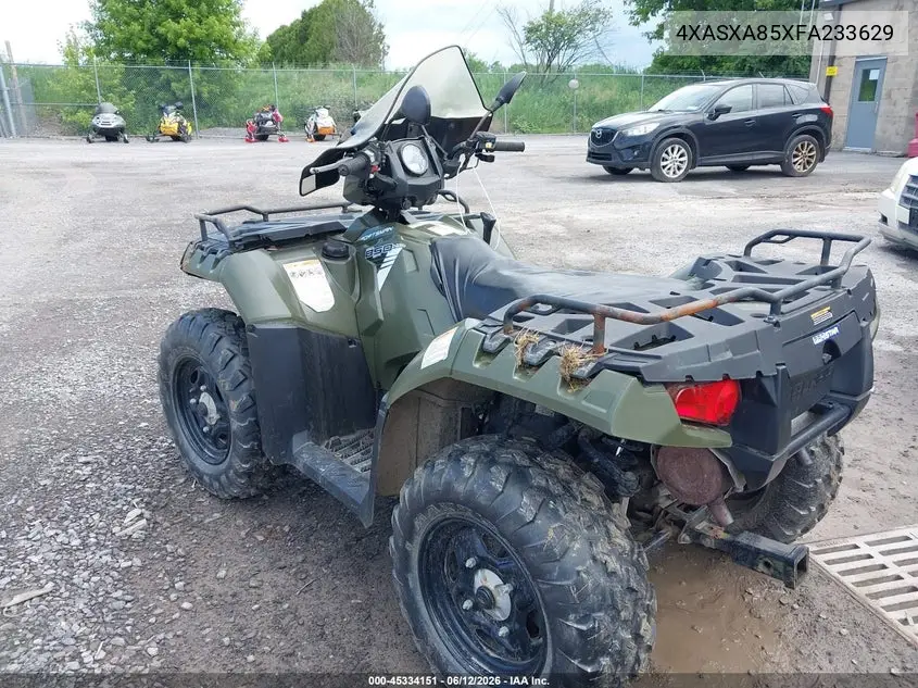 2015 Polaris Sportsman 850 VIN: 4XASXA85XFA233629 Lot: 45334151