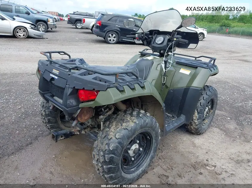 2015 Polaris Sportsman 850 VIN: 4XASXA85XFA233629 Lot: 45334151