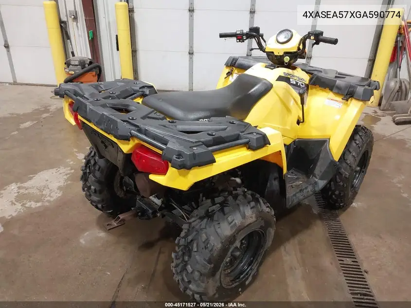 2016 Polaris Sportsman 570 VIN: 4XASEA57XGA590774 Lot: 45171527