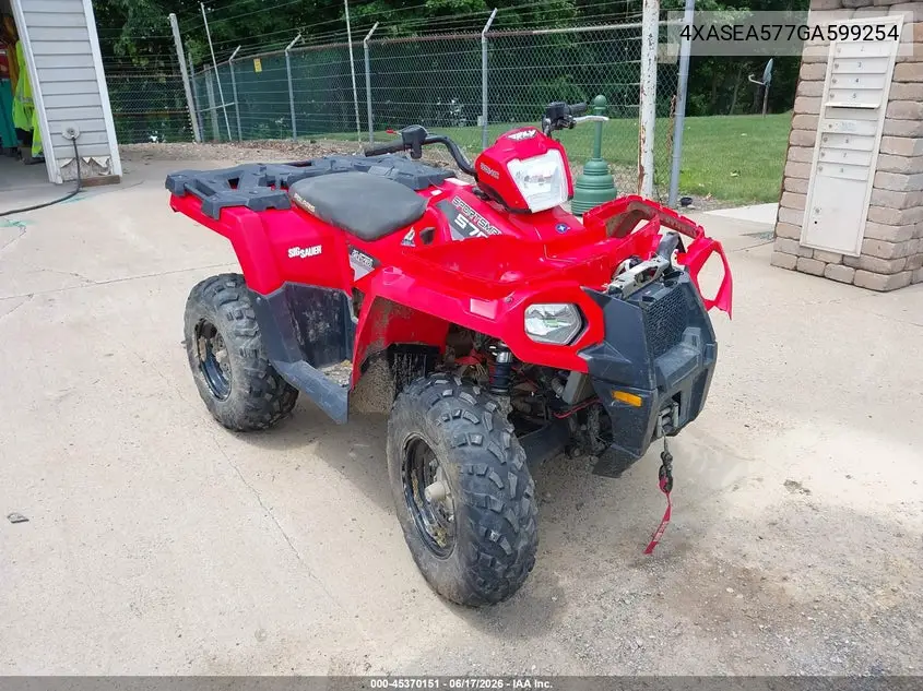 2016 Polaris Sportsman 570 VIN: 4XASEA577GA599254 Lot: 45370151