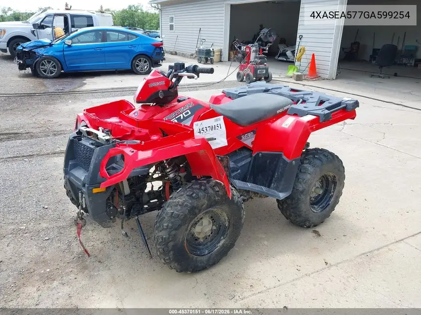 2016 Polaris Sportsman 570 VIN: 4XASEA577GA599254 Lot: 45370151