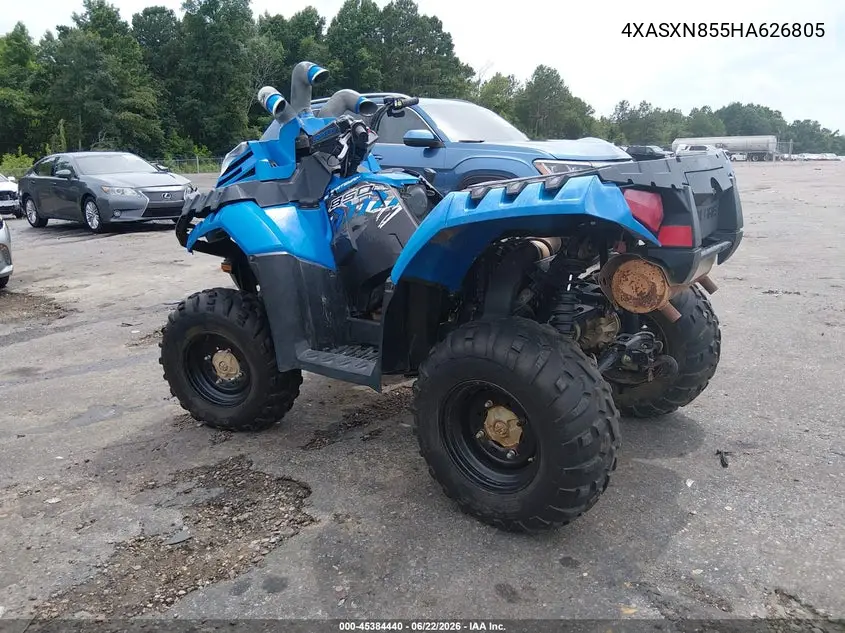 2017 Polaris Sportsman 850 High Lifter Edition VIN: 4XASXN855HA626805 Lot: 45384440