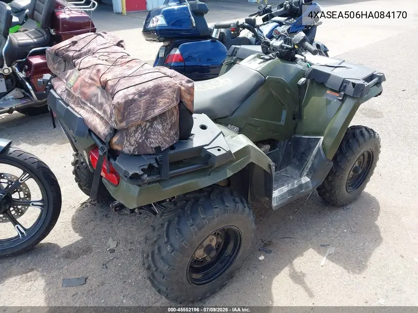 2017 Polaris Sportsman 450 H.o. VIN: 4XASEA506HA084170 Lot: 45552196