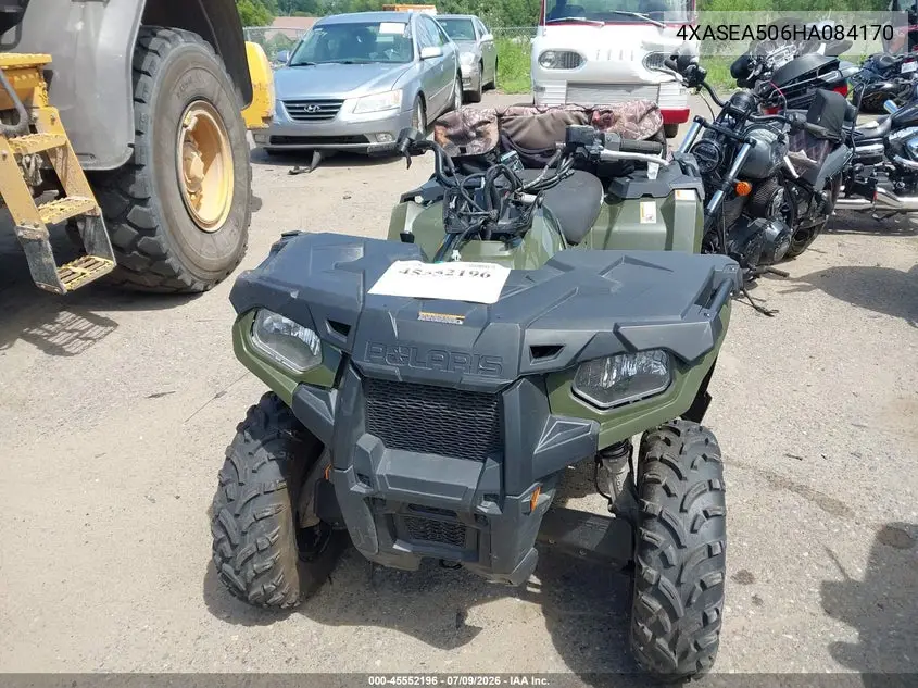 2017 Polaris Sportsman 450 H.o. VIN: 4XASEA506HA084170 Lot: 45552196