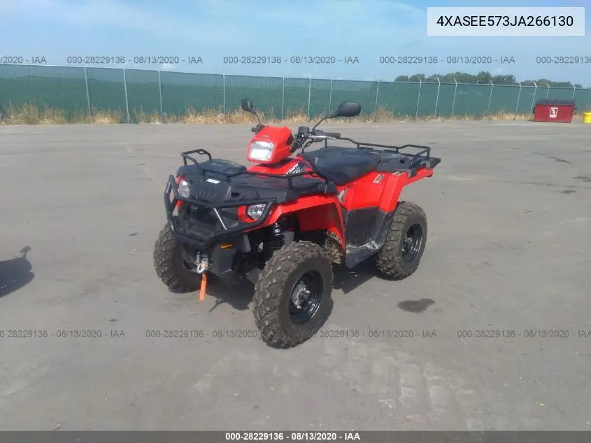 2018 Polaris Sportsman 570 Eps VIN: 4XASEE573JA266130 Lot: 28229136