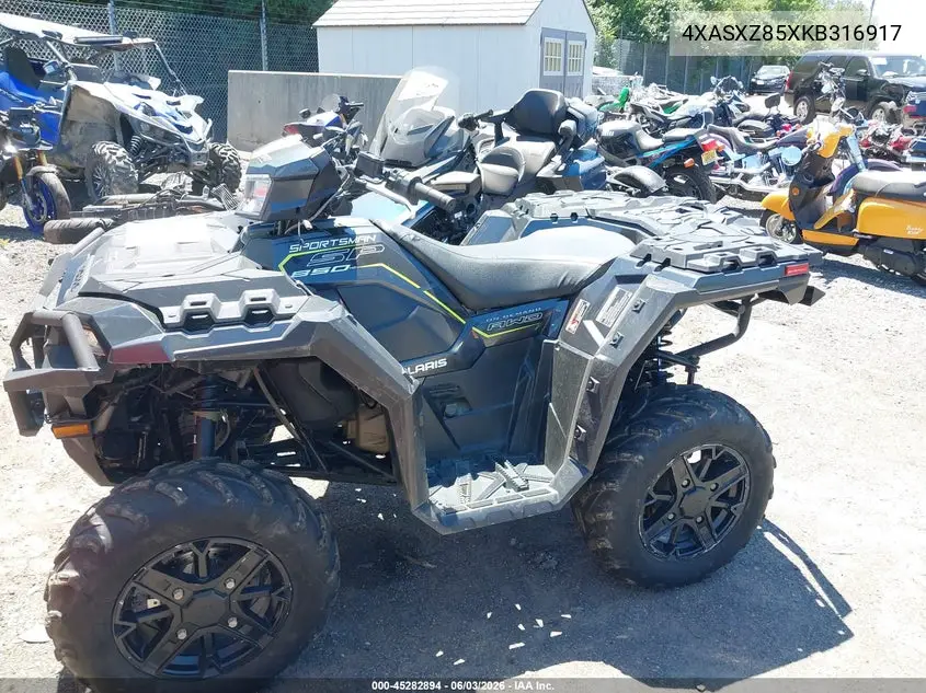 2019 Polaris Sportsman 850 Sp Premium VIN: 4XASXZ85XKB316917 Lot: 45282894