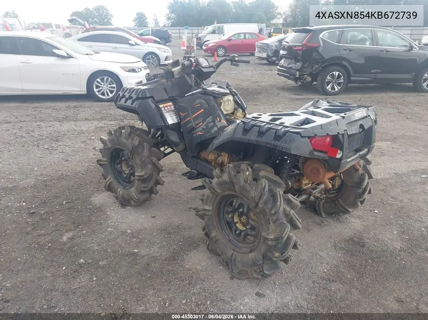 2019 Polaris Sportsman 850 High Lifter Edition VIN: 4XASXN854KB672739 Lot: 45303017