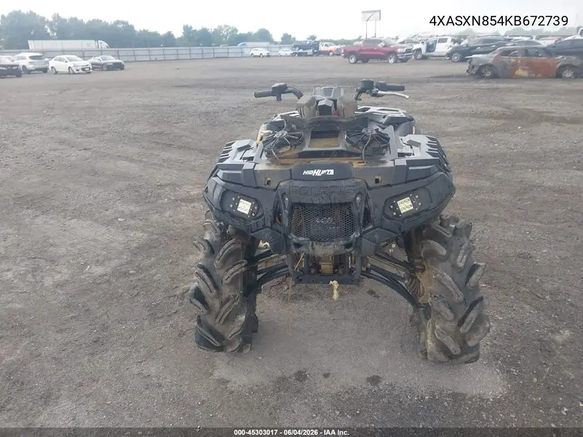 2019 Polaris Sportsman 850 High Lifter Edition VIN: 4XASXN854KB672739 Lot: 45303017