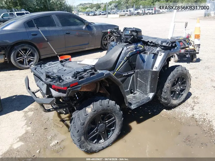 2019 Polaris Sportsman 850 Sp Premium VIN: 4XASXZ856KB317000 Lot: 45325627