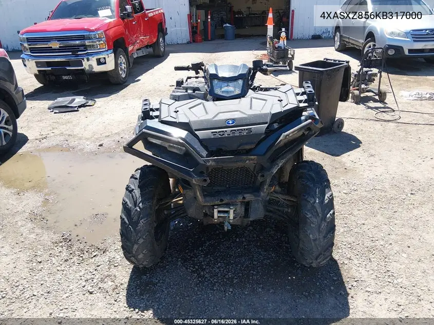 2019 Polaris Sportsman 850 Sp Premium VIN: 4XASXZ856KB317000 Lot: 45325627