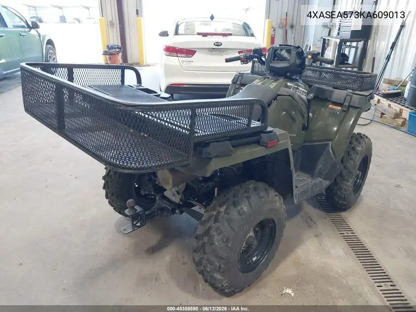2019 Polaris Sportsman 570 VIN: 4XASEA573KA609013 Lot: 45358590