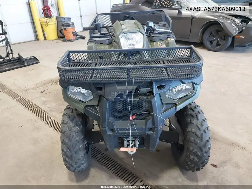 2019 Polaris Sportsman 570 VIN: 4XASEA573KA609013 Lot: 45358590