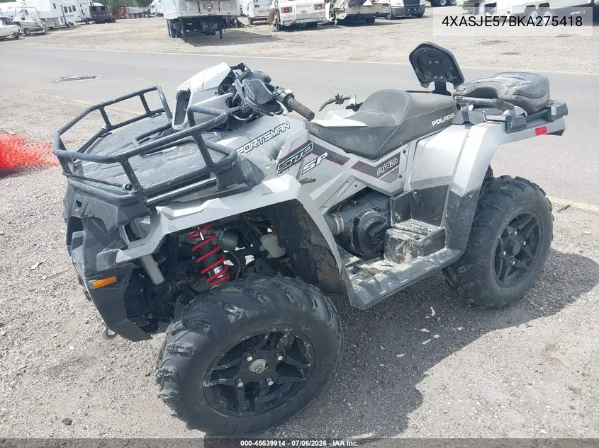 2019 Polaris Sportsman Touring 570 Sp VIN: 4XASJE57BKA275418 Lot: 45539914