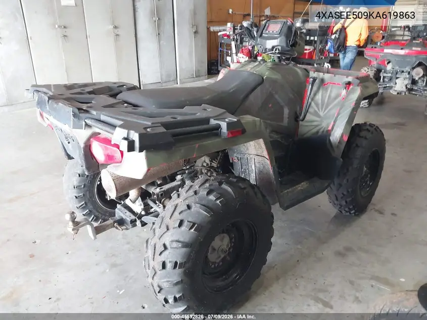2019 Polaris Sportsman 450 H.o. Eps VIN: 4XASEE509KA619863 Lot: 45592826