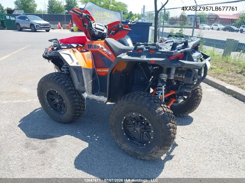 2020 Polaris Sportsman Xp 1000 S VIN: 4XASLZ957LB677761 Lot: 12647671