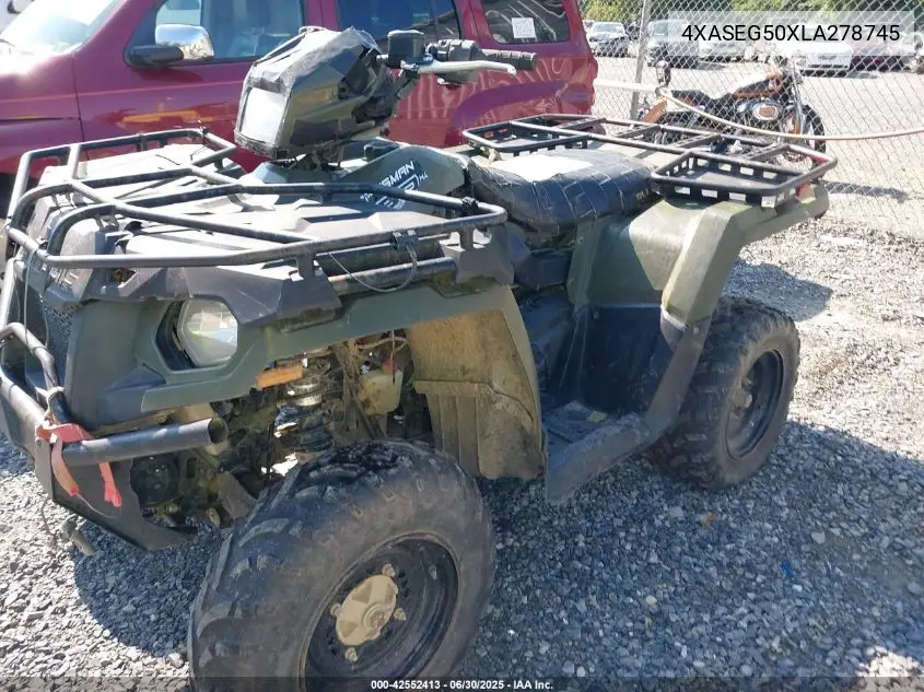 2020 Polaris Sportsman 450 H.o. Utility Package VIN: 4XASEG50XLA278745 Lot: 42552413