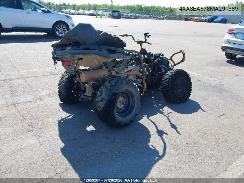 2021 Polaris Sportsman 570 VIN: 4XASEA578MA291389 Lot: 12659287