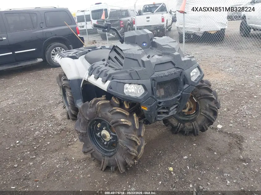 2021 Polaris Sportsman 850 High Lifter Edition VIN: 4XASXN851MB328224 Lot: 45175716