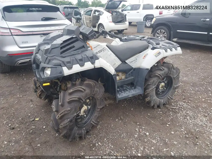 2021 Polaris Sportsman 850 High Lifter Edition VIN: 4XASXN851MB328224 Lot: 45175716