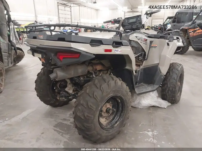 2021 Polaris Sportsman 570 Eps VIN: 4XASEE578MA733286 Lot: 45441258