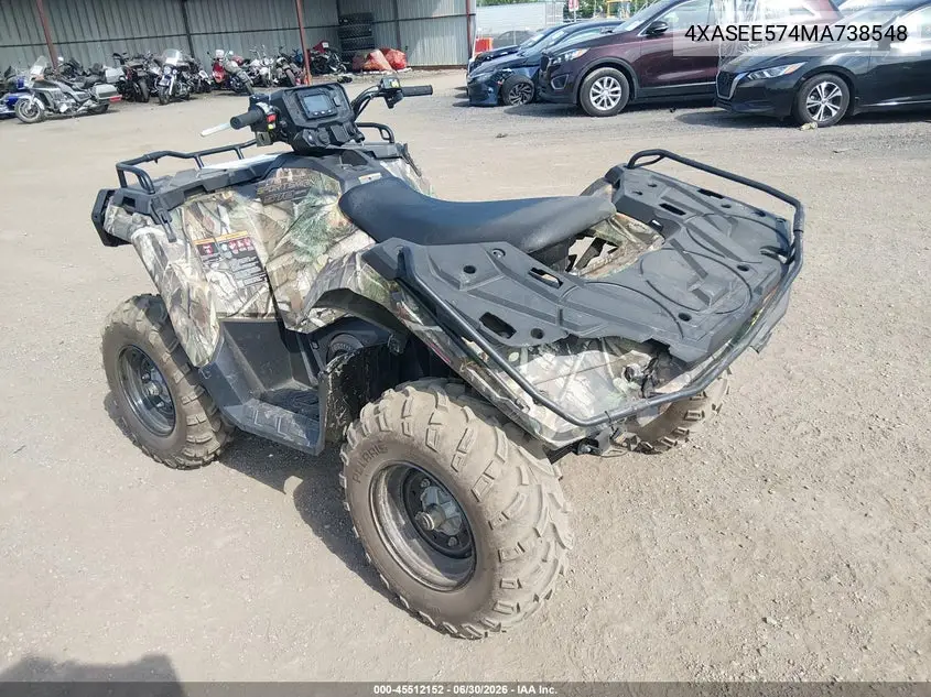 2021 Polaris Sportsman 570 Eps VIN: 4XASEE574MA738548 Lot: 45512152