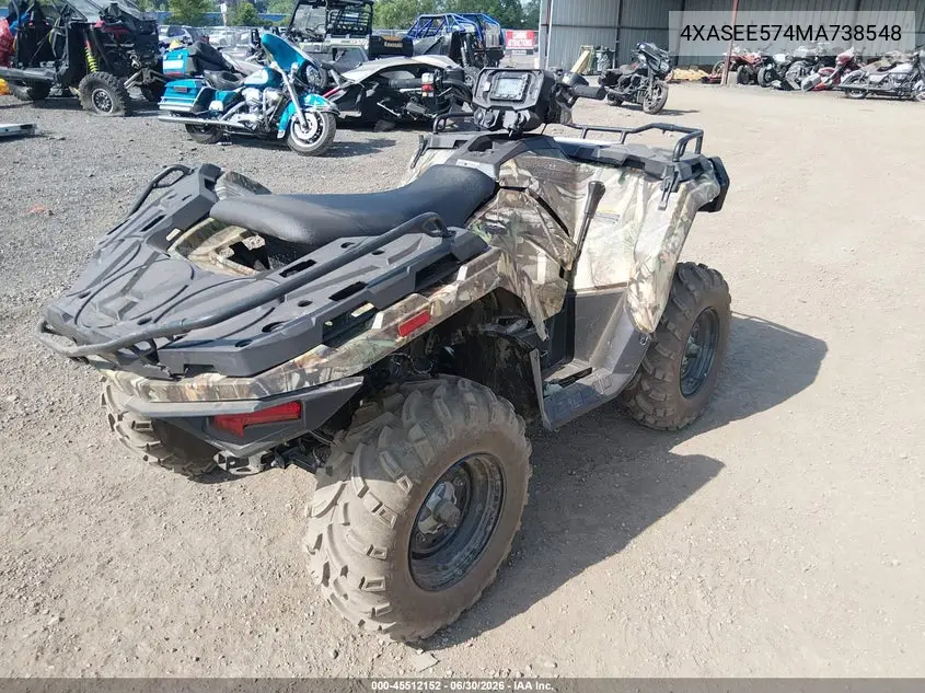 2021 Polaris Sportsman 570 Eps VIN: 4XASEE574MA738548 Lot: 45512152