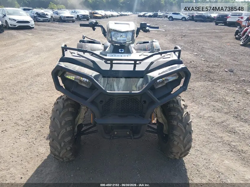 2021 Polaris Sportsman 570 Eps VIN: 4XASEE574MA738548 Lot: 45512152