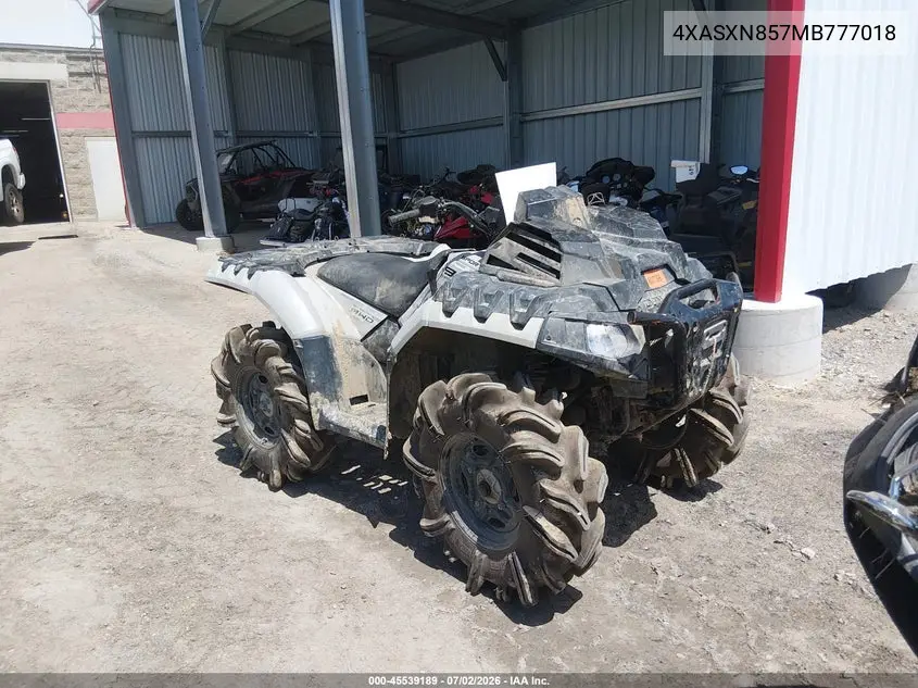 2021 Polaris Sportsman 850 High Lifter Edition VIN: 4XASXN857MB777018 Lot: 45539189
