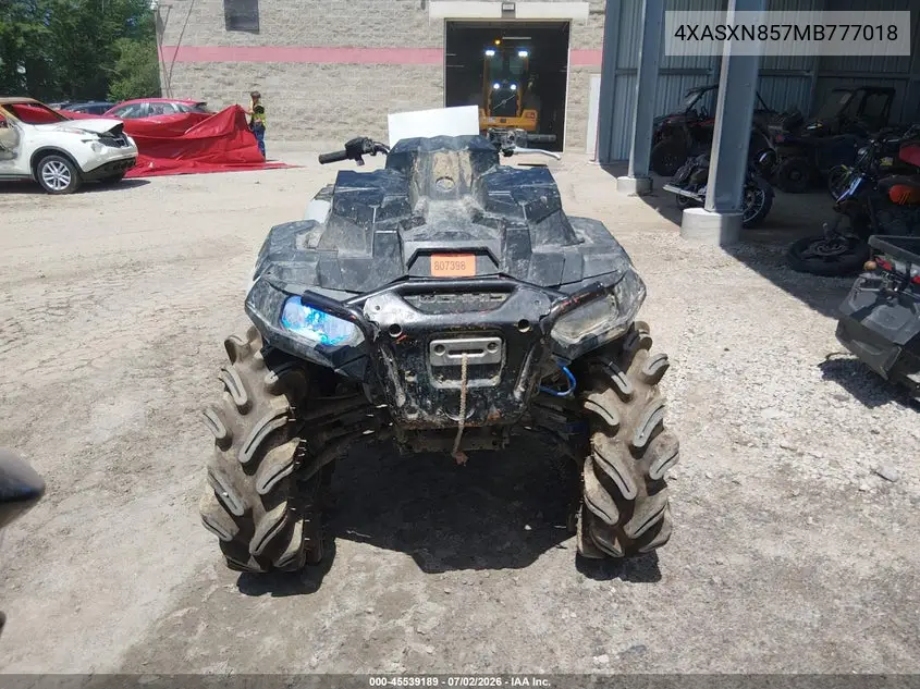 2021 Polaris Sportsman 850 High Lifter Edition VIN: 4XASXN857MB777018 Lot: 45539189