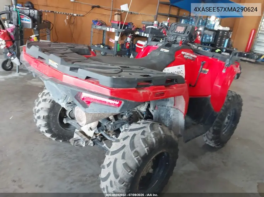 2021 Polaris Sportsman 570 Eps VIN: 4XASEE57XMA290624 Lot: 45592802