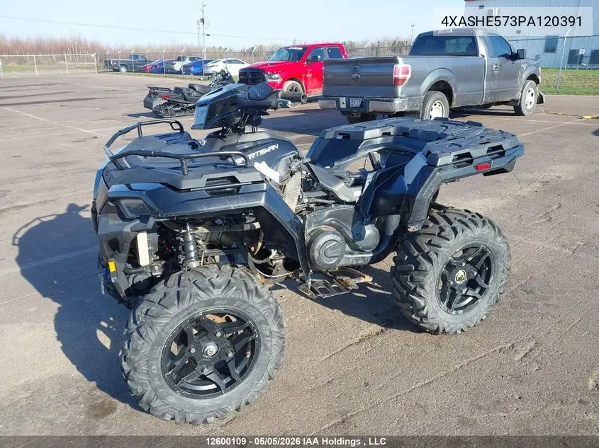 2023 Polaris Sportsman Trail 570 VIN: 4XASHE573PA120391 Lot: 12600109