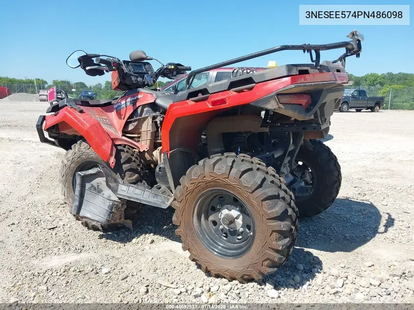 2023 Polaris Sportsman VIN: 3NESEE574PN486098 Lot: 45592537